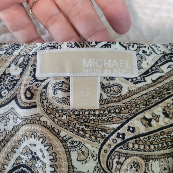 Michael Kors Georgette Paisley Mini Dress – Women’s XS - Picture 3 of 3